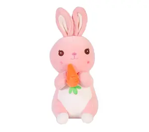 OEM 高品质可水洗毛绒兔子玩具创意复活节礼物可爱的兔子为女孩和孩子软动物玩具
