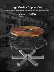 Puissance 2000W avec <span class=keywords><strong>plaque</strong></span> de cristal blanc Cuisinière à <span class=keywords><strong>induction</strong></span> électrique - Product Image 4