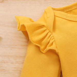 Combinaison pour bébé, vêtements d'école pour bébé, combinaisons en coton pour filles avec pantalon à motif tournesol de Chine - Product Image 4