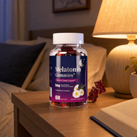 Gummies naturelles pour le sommeil avec 5 mg de mélatonine, saveur camomille, complément pour un meilleur repos et une relaxation optimale
