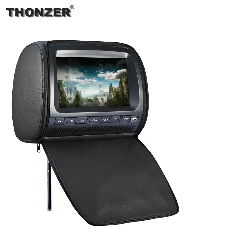 Thonzer 9 polegada HD alta digital LCD touch Screen Universal Car Headrest monitor player