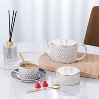 P&T Royalware Coffret Cadeau de 15 Pièces de Tasses à Thé et à Café en Porcelaine Fine de Luxe pour la Restauration Hôtelière (Horeca) - Vente en Gros