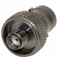 Adaptateur d'intercom radiofréquence coaxial INERGEK BNCK/SMAK en or, tout en cuivre, adaptateurs RF BNC femelle vers SMA femelle
