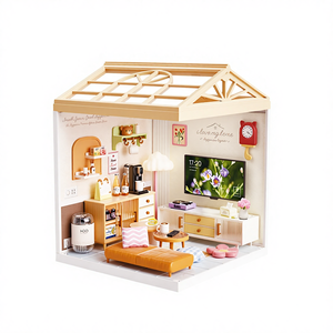 <span class=keywords><strong>Casa</strong></span> <span class=keywords><strong>de</strong></span> Muñecas en Miniatura para Armar, Bloques <span class=keywords><strong>de</strong></span> Construcción <span class=keywords><strong>de</strong></span> Plástico, Rompecabezas DIY, <span class=keywords><strong>Casa</strong></span> Hecha a Mano, Regalo para Niñas - Product Image 6