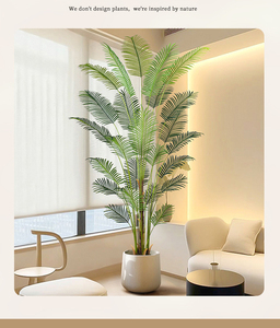 Plante artificielle <span class=keywords><strong>Dypsis</strong></span> de 250 cm, version à feuillage réduit et version à poils bruns ajoutés, vente directe d'usine, haut de gamme et luxueuse pour l'intérieur - Product Image 3