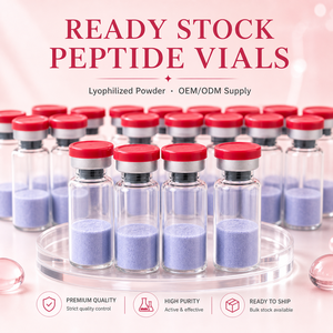 50mg GHK-Cu Lyophilized Powder Vial 99% Purity Copper Tripeptide-1 Blue Copper Peptide Topical Skincare Raw Material for Serum - Product Image 4