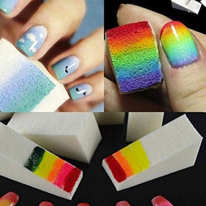 Ensemble de 8 éponges pour nail art, éponges dégradées pour manucure, outil de transfert de vernis, accessoire professionnel pour ongles - Product Image 2