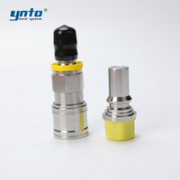 YNTO Raccord de tuyau à déconnexion rapide 100 % testé pour la tenue de l'étanchéité, à double valve, en acier inoxydable, à face plate, pour CDU
