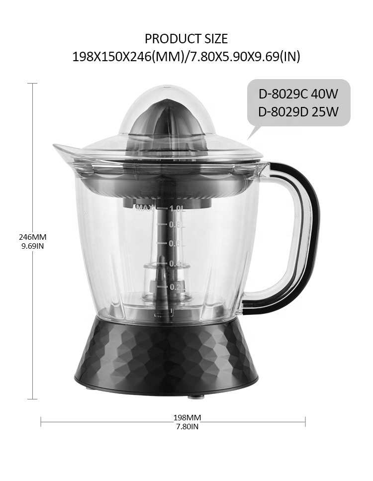 2022 New 1.0L capacity orange lemon juice extractor for kitchen appliances