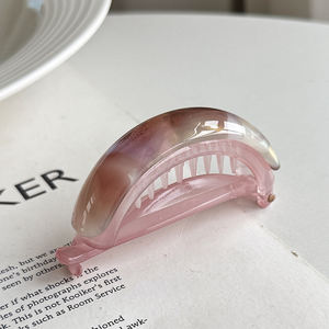 Estilo coreano High Ponytail Cabelo Clipe Ácido Acético Tinted Simples Temperamento Horizontal Top Banana Clip Cabelo Acessório Clipe Voltar - Product Image 6