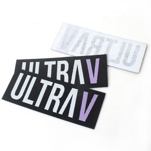 Vải Patch Maker Sắt Trên Laser Cut Custom <span class=keywords><strong>Made</strong></span> Letters Tên Logo Dệt Dệt Nhãn Cho Túi Xách - Product Image 1