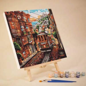 Pintura por Números, Kits de Pintura Acrílica para Adultos y Niños, Pintura de Paisajes al Aire Libre, Lienzo para Pintar para la Sala de Estar - Product Image 5