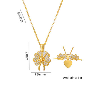 Nuova Collana con Ciondolo a <span class=keywords><strong>Cuore</strong></span> a Farfalla Personalizzabile con Incisione, Gioielli all'Ingrosso - Product Image 4