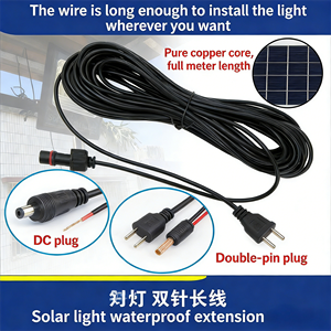 Luz solar de 5m, reflector para exteriores, luz de calle, especial a prueba de agua, cable de extensión de 15 metros, 10 cables de extensión de 20 metros - Product Image 3