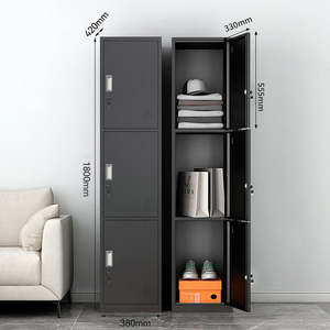 ตู้เก็บของโลหะสแตนเลสแบบใช้งานได้จริง ดีไซน์สวยงาม สำหรับบ้าน สำนักงาน <span class=keywords><strong>ห้อง</strong></span>นั่งเล่น - Product Image 2