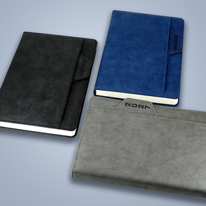 Agendas de Lujo 2027, Tamaño A5, Diario Personalizado con Cubierta de PU con Rayas Verticales, Bolsillos Ocultos Multicapa, para Regalo Empresarial - Product Image 2