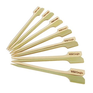 Eco-friendly Biodegradable Food Grade Paddle Style Bbq Bamboo <strong>Skewer</strong> - Product Image 6