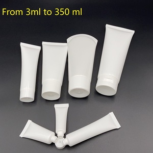 Nhựa Trắng Mềm Nhôm Hose Bao Bì <span class=keywords><strong>3Ml</strong></span> 20Ml 30Ml 50Ml 100Ml 120Ml 150Ml 200Ml 300Ml 350Ml Rỗng Mỹ Phẩm Ống Trong Kho - Product Image 2
