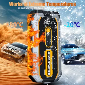 Portable 12V 12800mAh 500A Jump Starter With Strobe Function And Safety Hammer