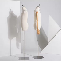 Maniquí de Medio Cuerpo Personalizable de Material Premium, Modelo Humano Práctico, Fácil de Limpiar, para Tienda