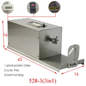 Cinta eléctrica papas fritas máquina