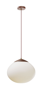 Candelabro de madera moderno con iluminación <span class=keywords><strong>indirecta</strong></span> Lámpara de cristal de leche colgante individual para instalación colgante de oficina en casa - Product Image 2