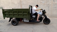 Tricycle Motorisé à Moteur Refroidi par Eau 250cc, Charge Lourde, avec Caisse 5 Roues