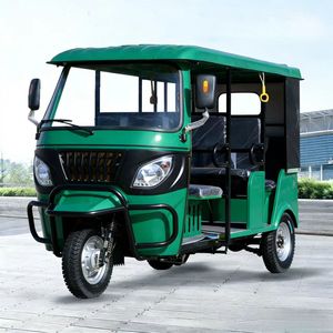 Triciclo Eléctrico de Carrocería Abierta de Alta Calidad para 8 Pasajeros, <span class=keywords><strong>Tuk</strong></span> <span class=keywords><strong>Tuk</strong></span> con Potencia de >1000W, Velocidad Máxima de 70 km/h, Hecho en Hebei, Listo para Enviar - Product Image 4