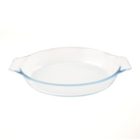 Plat à four ovale en verre borosilicate résistant à la chaleur Simplife avec poignées et couvercle hermétique, capacité 700 ml, compatible four