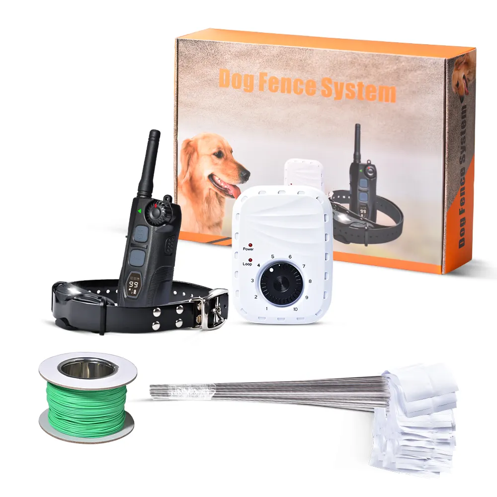 Train & Contain Your Pup Easily Rechargeable 2-in-1 Dog Fence System 2024 Waterproof eCollar, 1.25 Mi, Multiple Training Modes