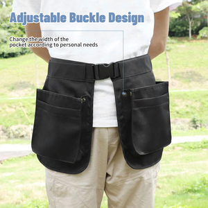Fashion Gardeners Utility Apron with Adjustable Belt Waist Pouches for Tool and <b>Seed</b> Multiple Pocket Apron Bag - Product Image 4