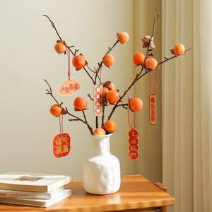 Pequeños duraznos simulados, fruta artificial para decoración del hogar y bodas, material plástico, tamaño pequeño - Product Image 3