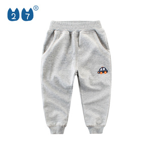 Venta al por mayor azul pantalones de chándal de primavera y otoño bebé niño pantalones de algodón de los niños - Product Image 3