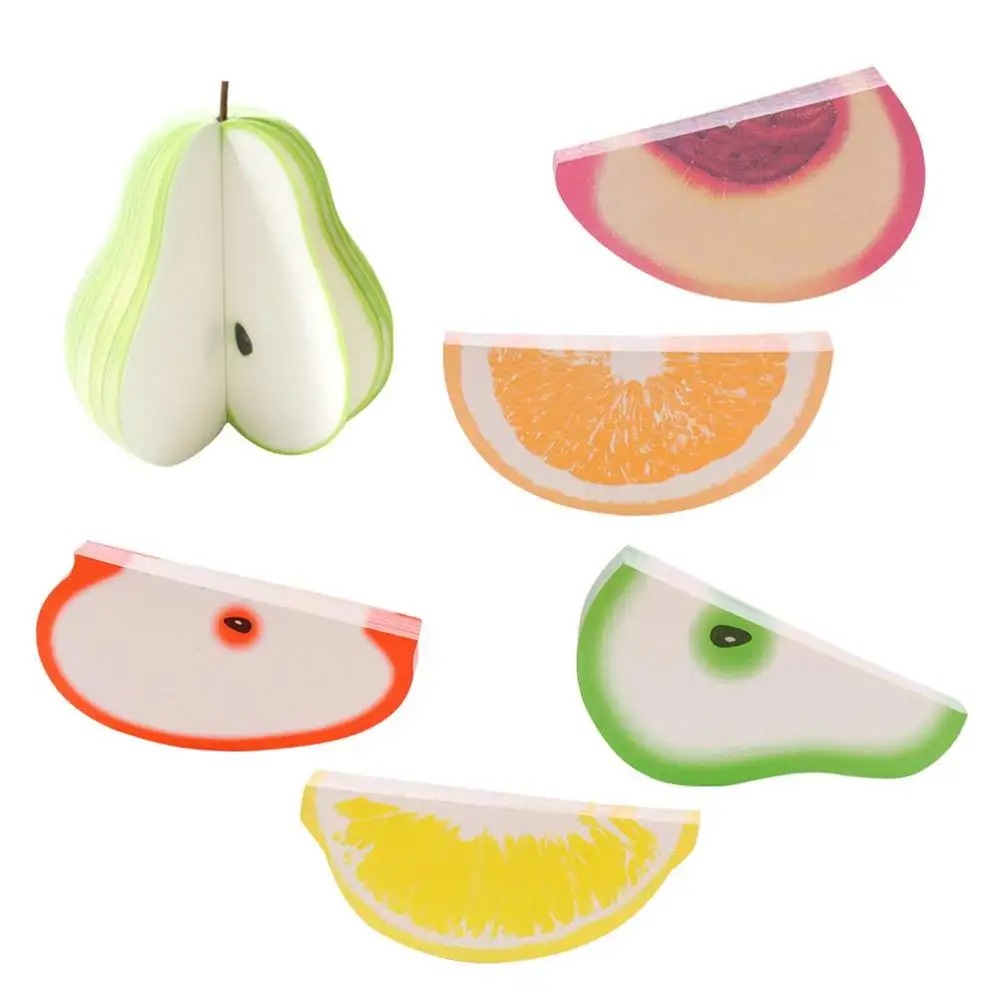 Fruit Shaped Portable Mini Sticky Notes Memo Scratch Pads Paper NotepadsためOffice School Holiday Gifts