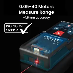 Telémetro Láser Profesional <span class=keywords><strong>Bosch</strong></span> GLM400 de 40M, Medidor de Distancia <span class=keywords><strong>Digital</strong></span> de Alta Precisión con Pantalla LCD, Múltiples Modos, Cinta Métrica, IP54 - Product Image 4