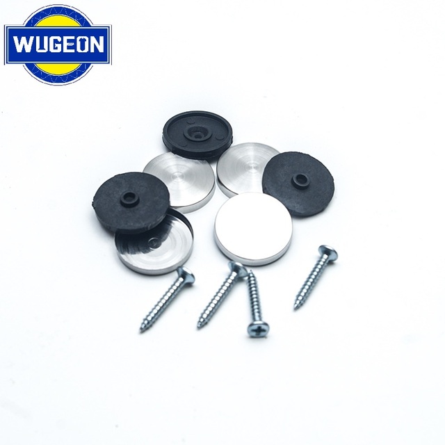 Stainless Steel Brushed Plastic Mirror Standoff Screws, Decorative Cover Fixing Screw for Glass Acrylic Sign Board