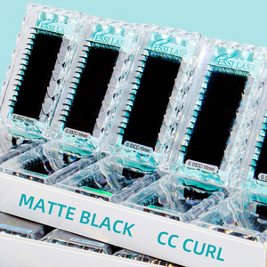 Essi Lash Vegan thân thiện với cá nhân lông mi mở rộng Tóc tổng hợp D Curl 8-20mm nhãn hiệu riêng Lash khay - Product Image 1