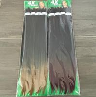 Extensions africaines en gros 4X pré-étirées pour tresses synthétiques 60 pouces, extensions de tresses afro crépues, cheveux à tresser facilement