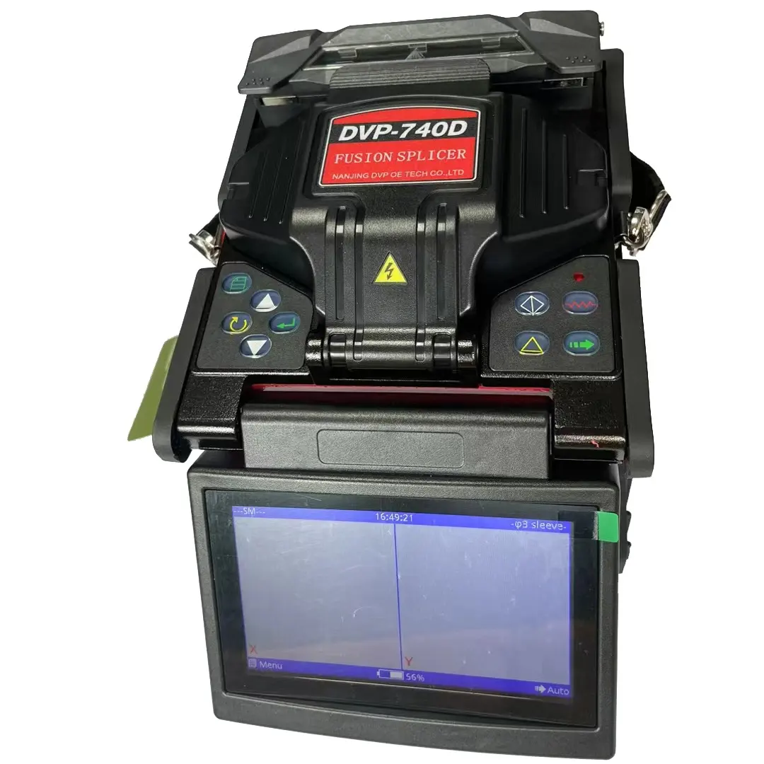 DVP-740D Fibra Óptica Núcleo Alinhamento Fusão Splicer Óptica Cabo Soldagem Splicing Machine