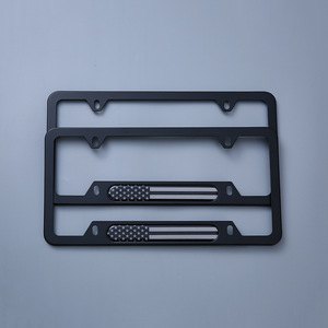 2025 Aluminium Alloy <b>Car</b> License Plate Frame Flag License Plate <b>Cover</b> - Product Image 6