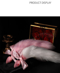 Waterproof for Women Anal <strong>Plug</strong> Butt <strong>Plug</strong> Silicone <strong>Cat</strong> Paw Bow Tail - Product Image 4