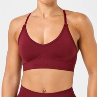 Soutien-gorge de yoga sans couture transfrontalier à séchage rapide, haut de sport haute performance, débardeur de fitness pour femme