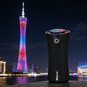 Cyboris Nouveau Haut-parleur sans fil 80W à design compact pour système 2.1, avec éclairage RGB, son surround stéréo et microphone intégré - Product Image 3