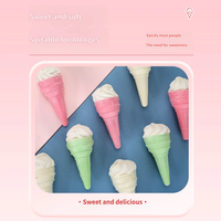 OEM Wholesale Custom Multi Flavor Fruity Strawberry Multi-Colored Cartoon Shape Marshmallow Ice Cream Confectionery Cotton Candy