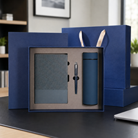 Coffret Cadeau Sans Fil Idéal pour Entreprises : Tasse Isotherme, Stylo, Clé USB, Carnets A5 en Papier Épais, Personnalisable