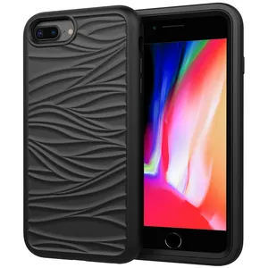 Multicolor mobile silicone back cover phone shell case For iPhone 678 plus