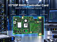 Carte contrôleur RAID Dell PERC H710P, 1 Go de cache, PCIe 2.0 X8 pour serveur PowerEdge
