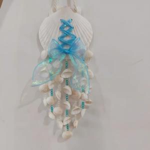 Carillon éolien artistique en coquillages, petit et élégant, pour décoration <span class=keywords><strong>de</strong></span> maison, <span class=keywords><strong>rebord</strong></span> <span class=keywords><strong>de</strong></span> fenêtre, entrée, bord <span class=keywords><strong>de</strong></span> mer, gîte, vente en gros - Product Image 2