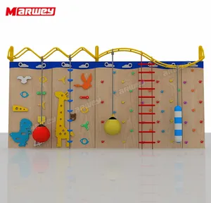 Equipamento de playground infantil paredes de escalada comercial multifuncional parede de escalada clássica para crianças ao ar livre indoor