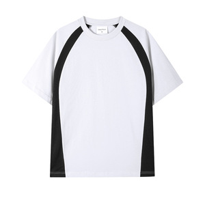 เสื้อยืดสตรีทคุณภาพสูงเสื้อยืดผ้าฝ้ายสองสีเสื้อยืดทรงหลวมย้อนยุค250 GSM ผ้าฝ้ายสำหรับฤดูร้อน - Product Image 4